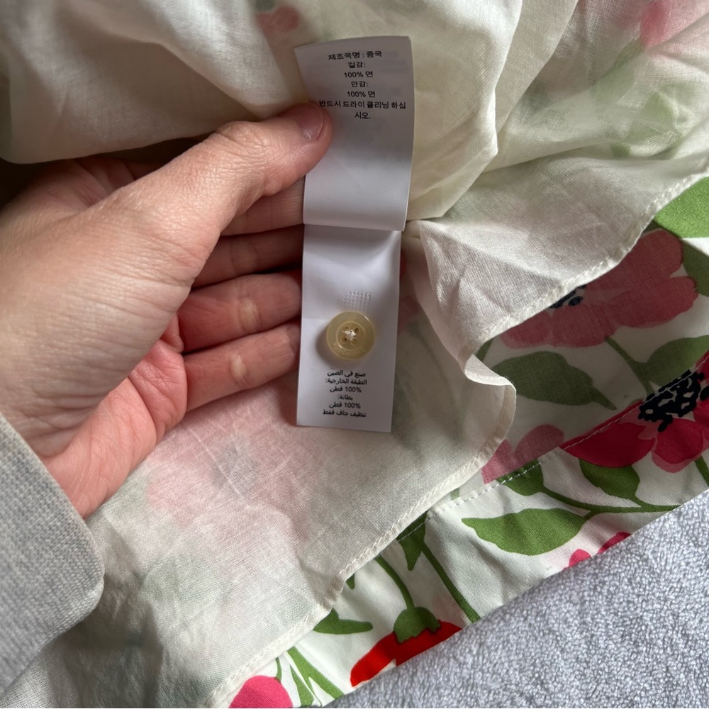 NEW kate spade Bold garden blooms Blaire cotton dress Cream, Size 2 nwt floral - Picture 4 of 12